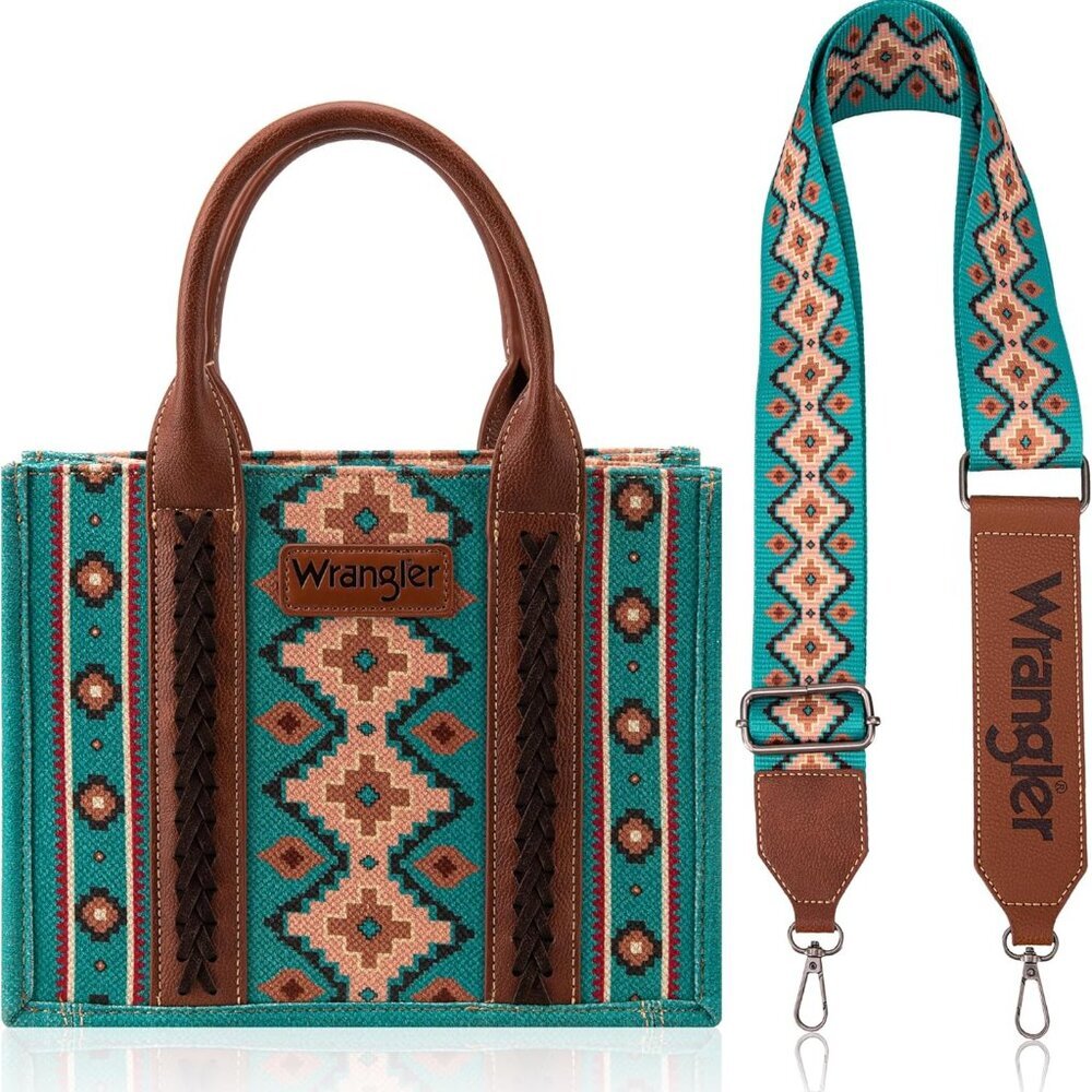 Western Canvas Tote Bag Women Aztec Top-Handle Hobo Crossbody Purse